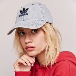 ADIDAS TREFOIL DENIM BASEBALL HAT